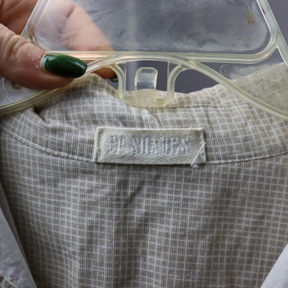 CP Shades Beige Micro Corduroy Tunic Top 100% Cotton Made in USA Size Small - Picture 3 of 4